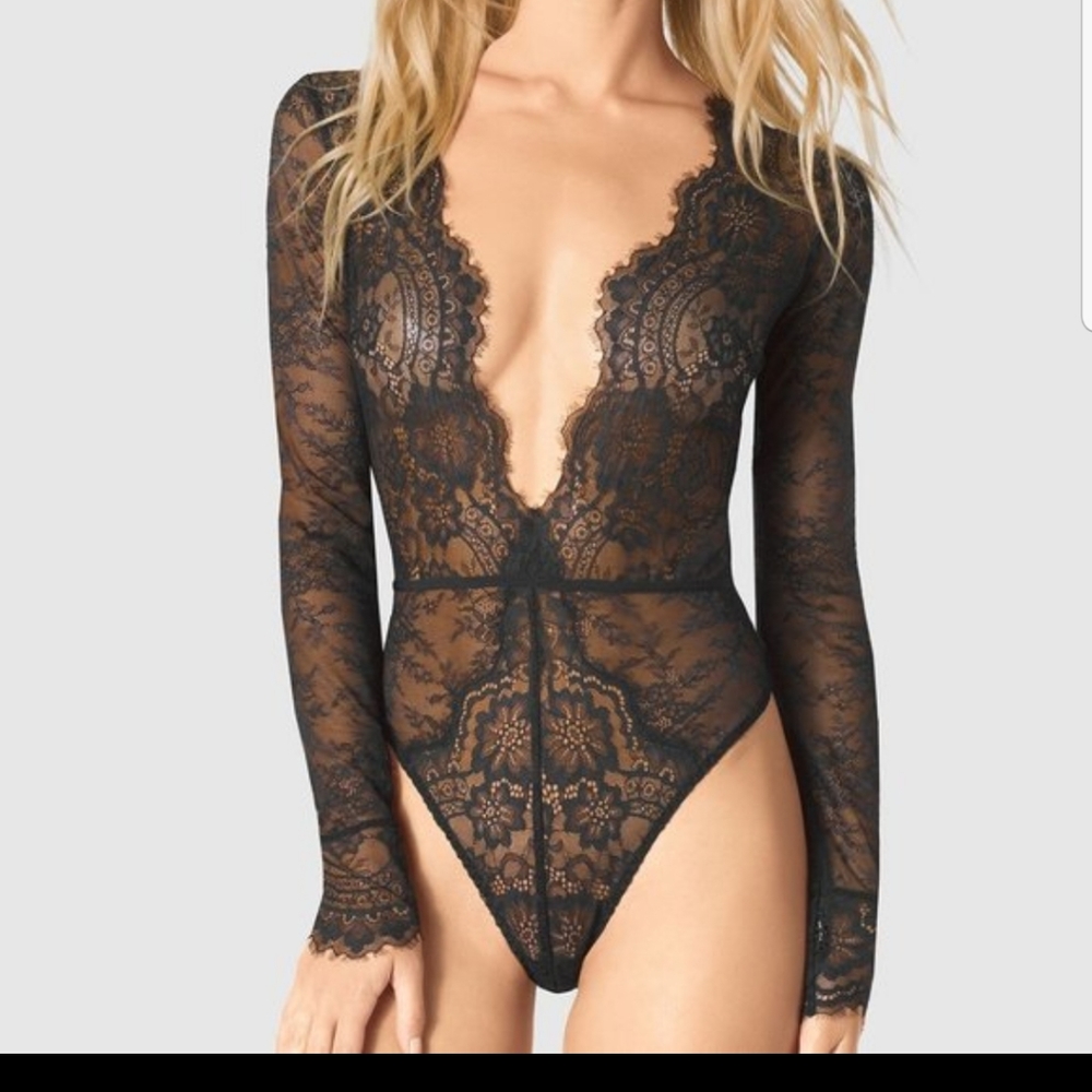 La Senza plunge lace bodysuit